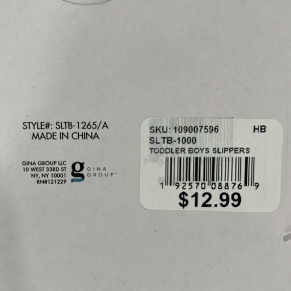 Zac and Evan toddler baseball ⚾️ slippers. Size 8. NWT - Picture 3 of 5